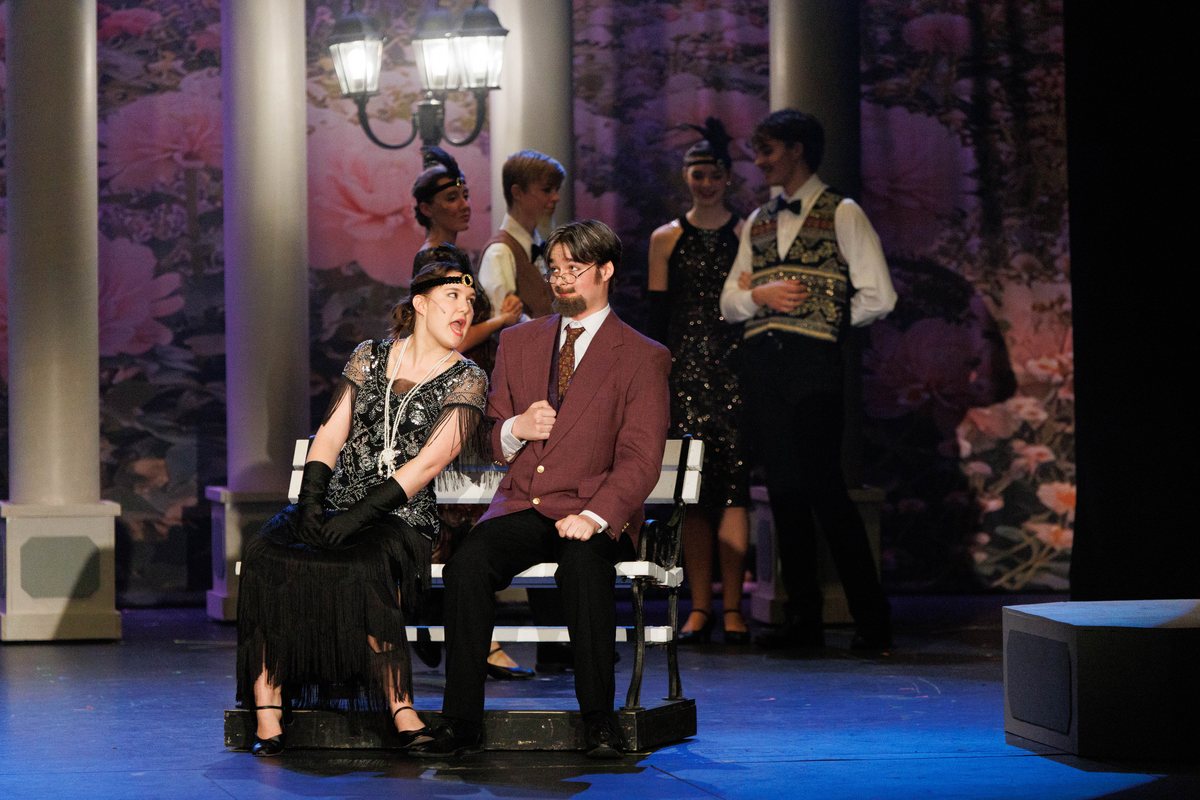 Anastasia: a scene on a park bench